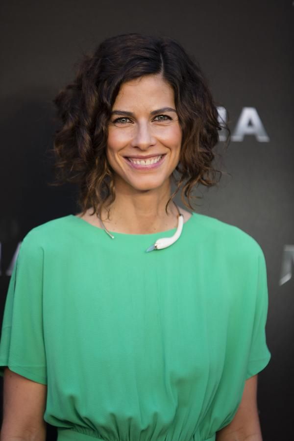 La presentadora Cristina Teva en el estreno de "La Momia" en Madrid