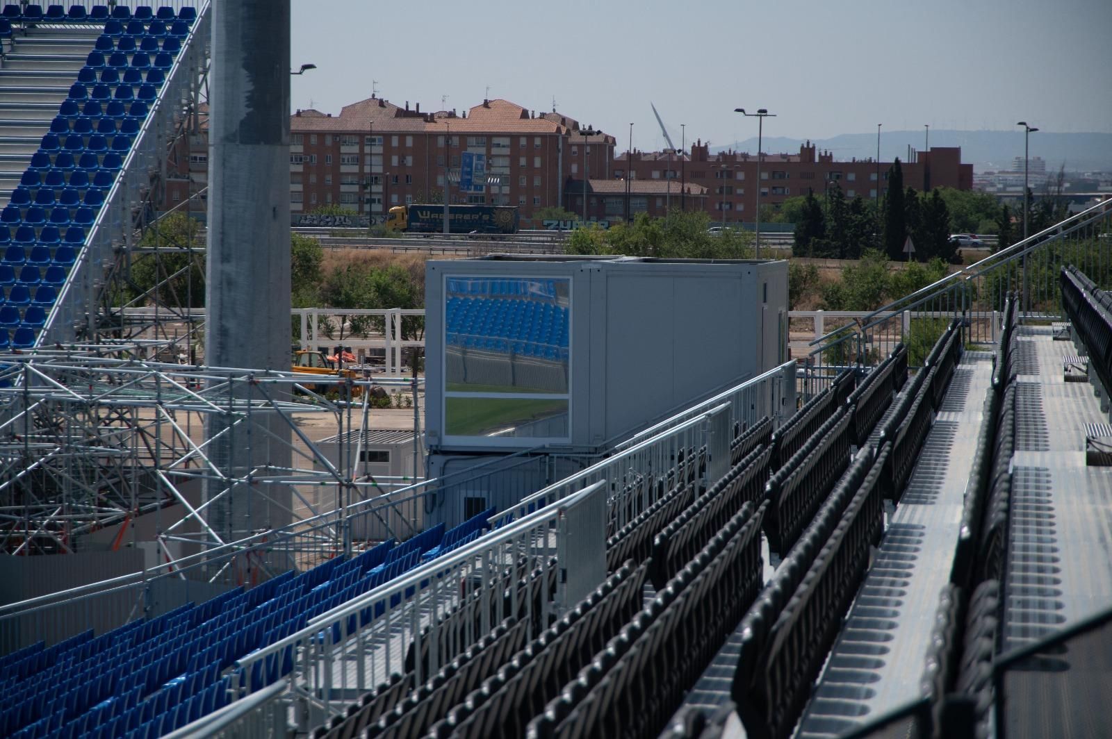 En imágenes | Así está el Ibercaja Estadio a pocos días de su inauguración en un amistoso