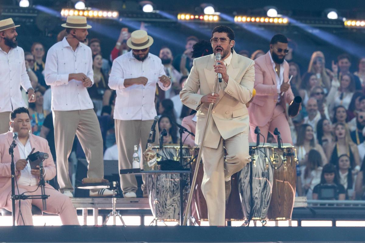 Primer concierto de Bad Bunny en el estadio Lluis Companys de Barcelona