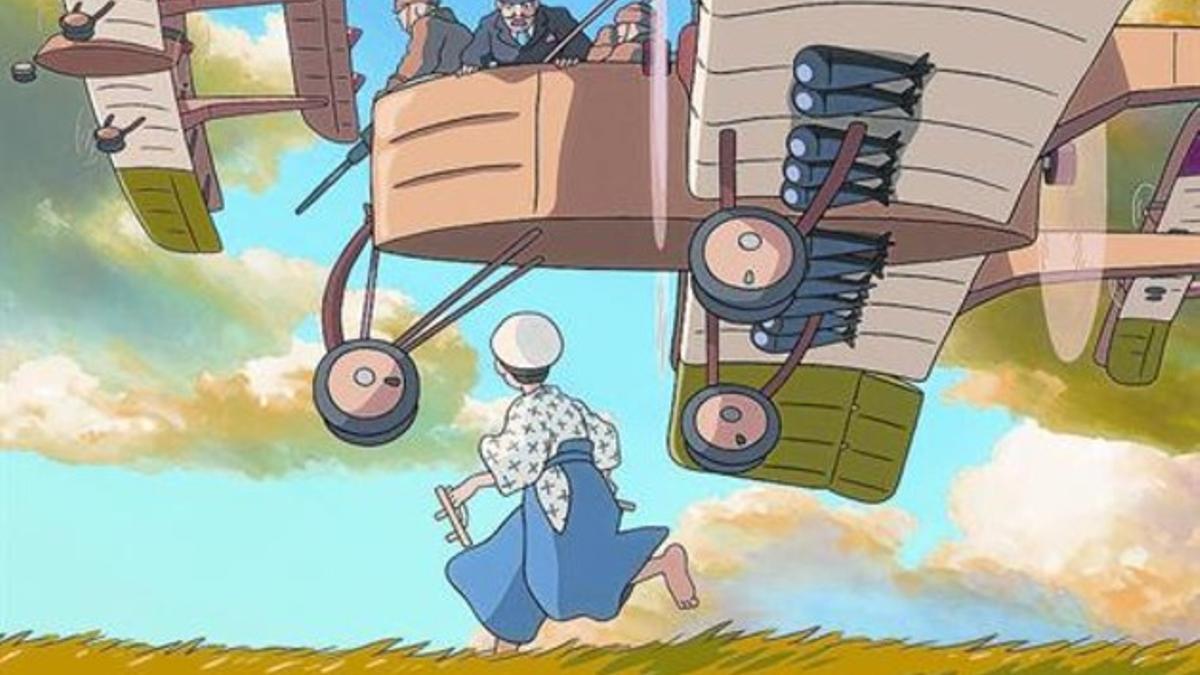 Un fotograma de la película 'El viento se levanta', de Hayao Miyazaki.