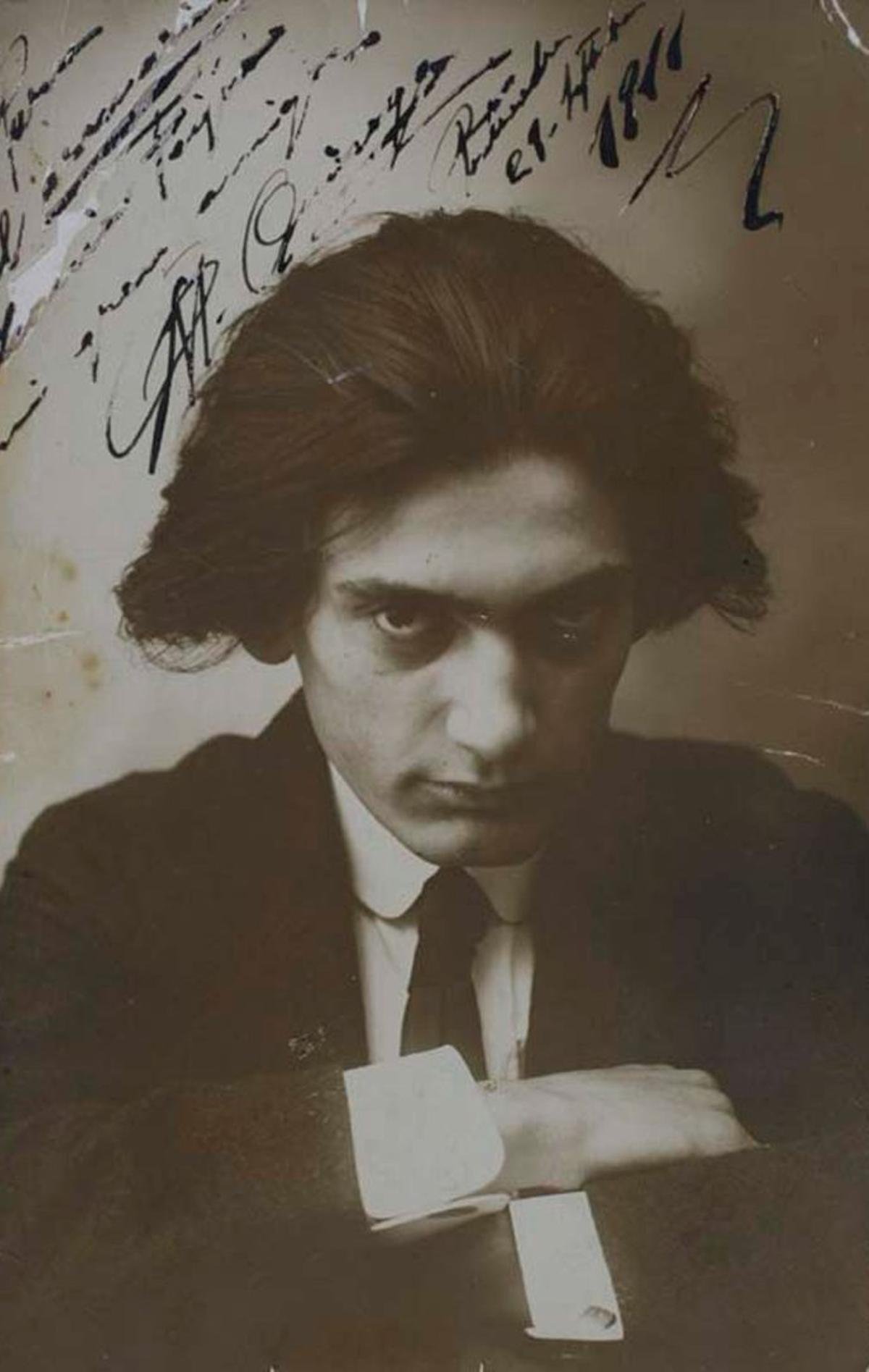 Imagen del violinista de 1911. | MUSEO DE PONTEVEDRA
