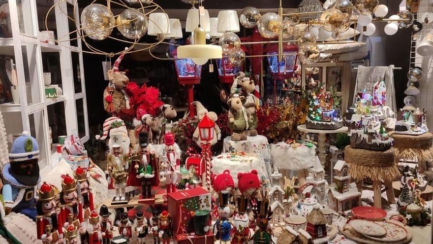 Un escaparate de premio de Navidad.