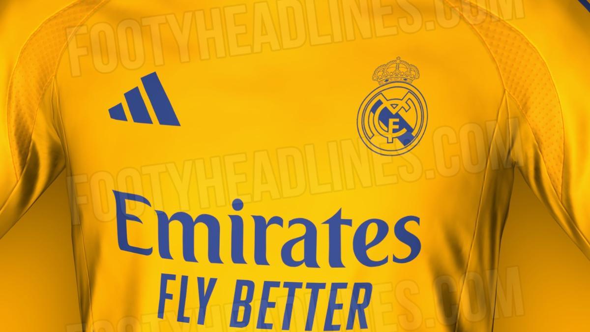 La tercera camiseta del Real Madrid 2024 25 todo al amarillo