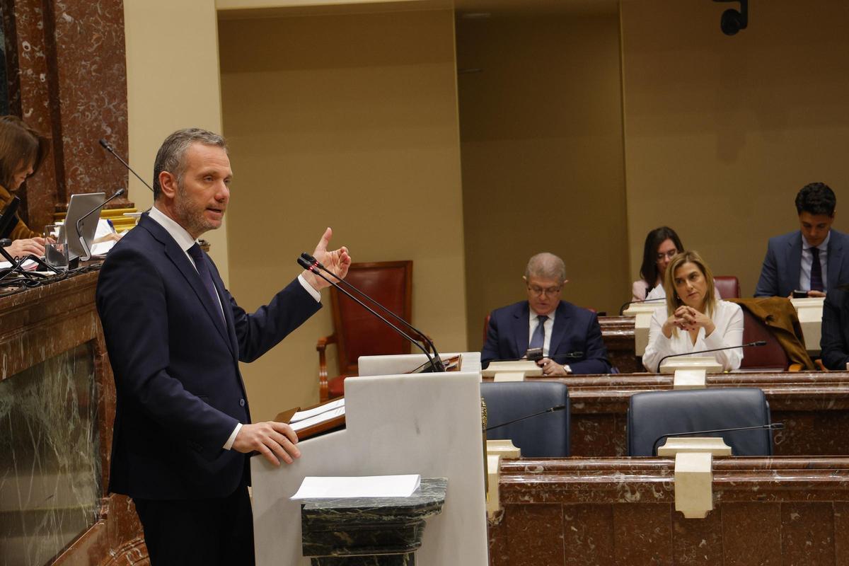 Joaquín Segado, durante su intervención en el Pleno.