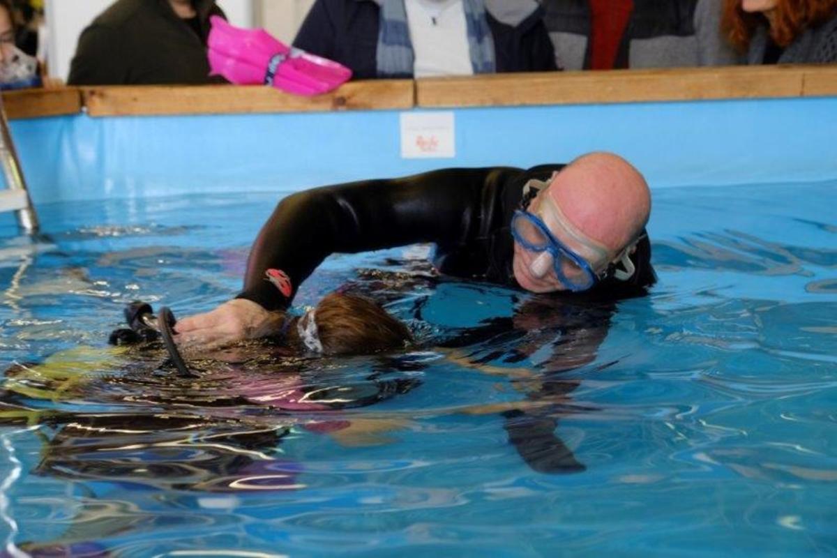 Mostra a la fira de submarinisme de Cornellà. 