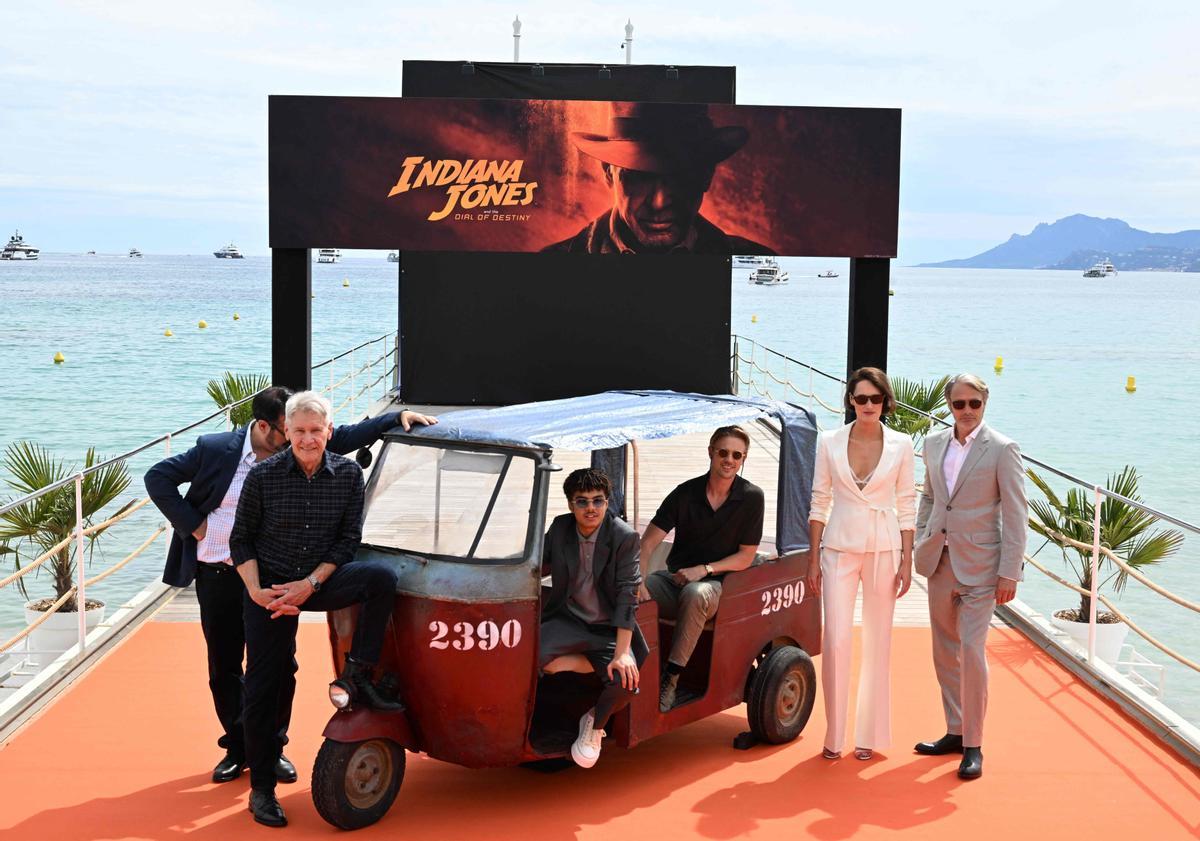 Harrison Ford presenta la quinta entrega de India Jones en Cannes