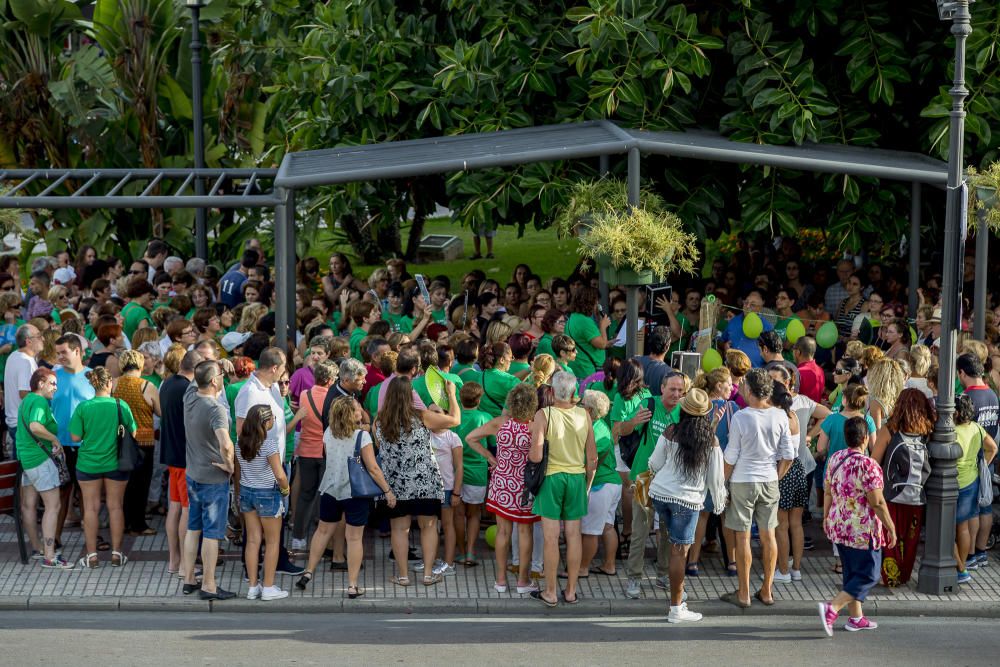 Manifestación de las limpiadoras de hotel en Benid