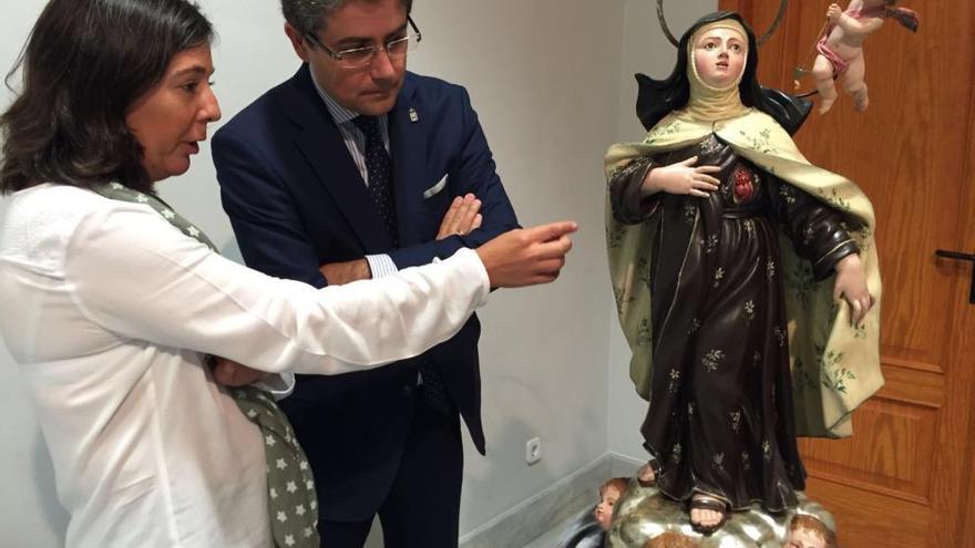 El Museo de la Ciudad de Murcia recupera una talla de Santa Teresa de Jesús