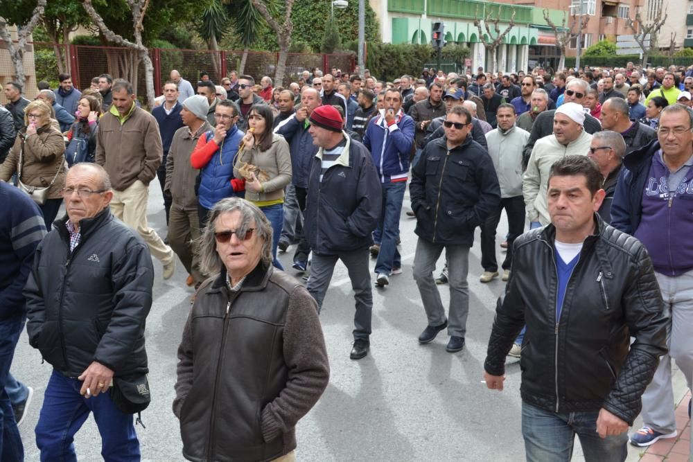 Manifestación en Murcia de los agricultores