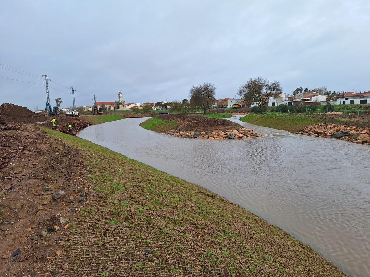 Apertura de brazos de alivio en el río Limonetes a su paso por Talavera la Real.