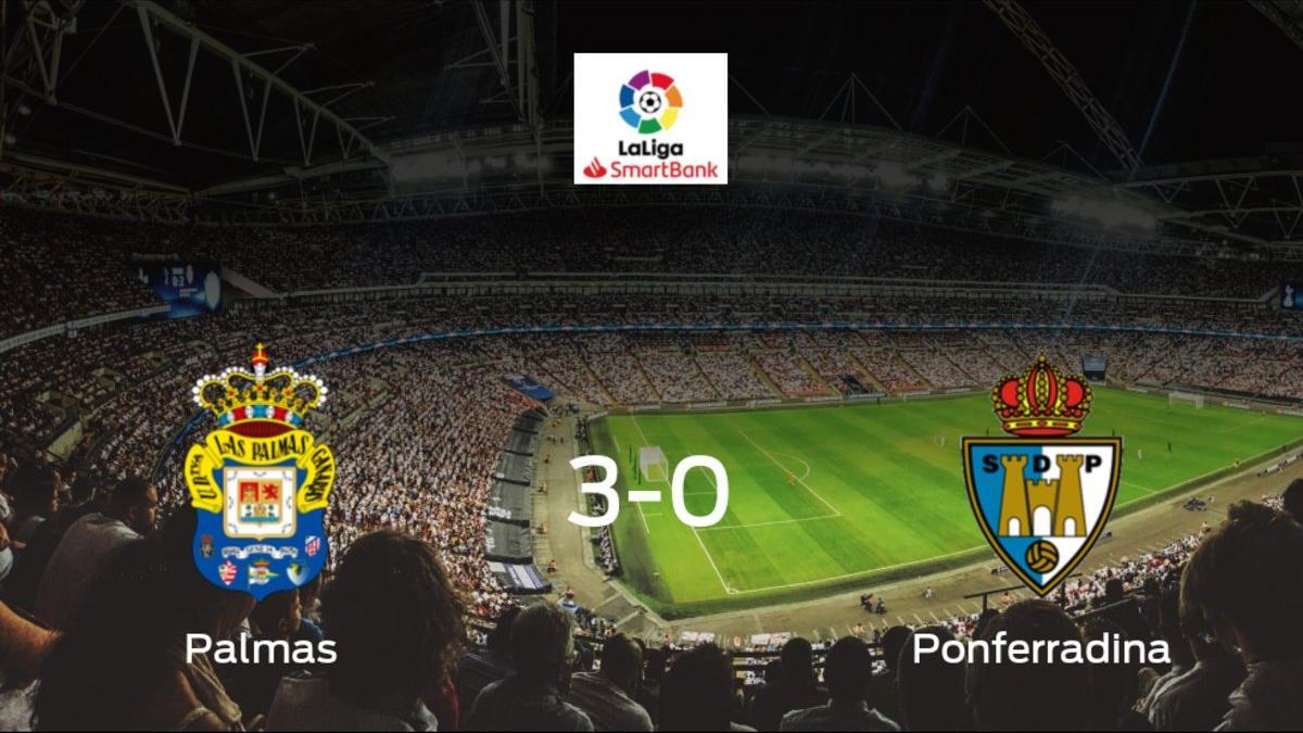 Las Palmas golea en su casa a la SD Ponferradina (3-0)