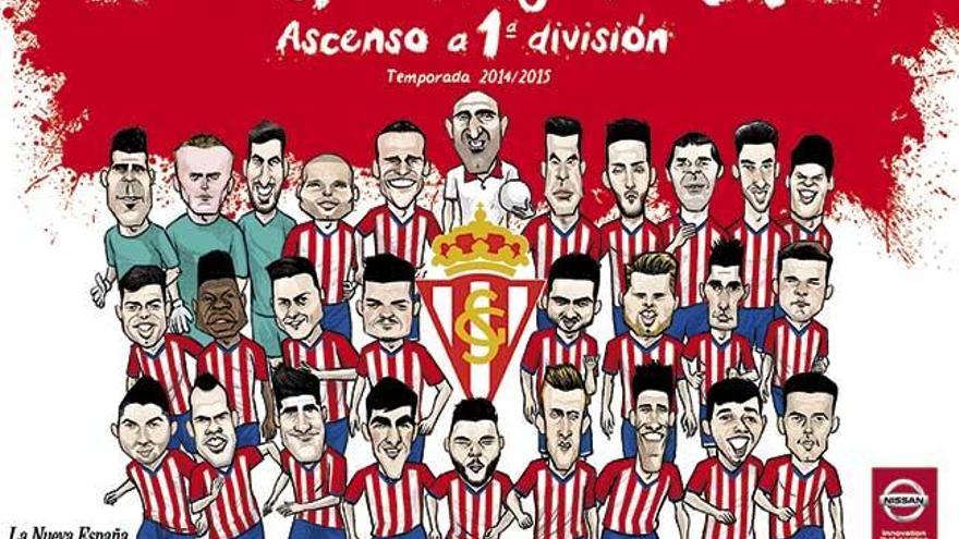 LA NUEVA ESPAÑA regala hoy a sus lectores el póster del ascenso del Sporting