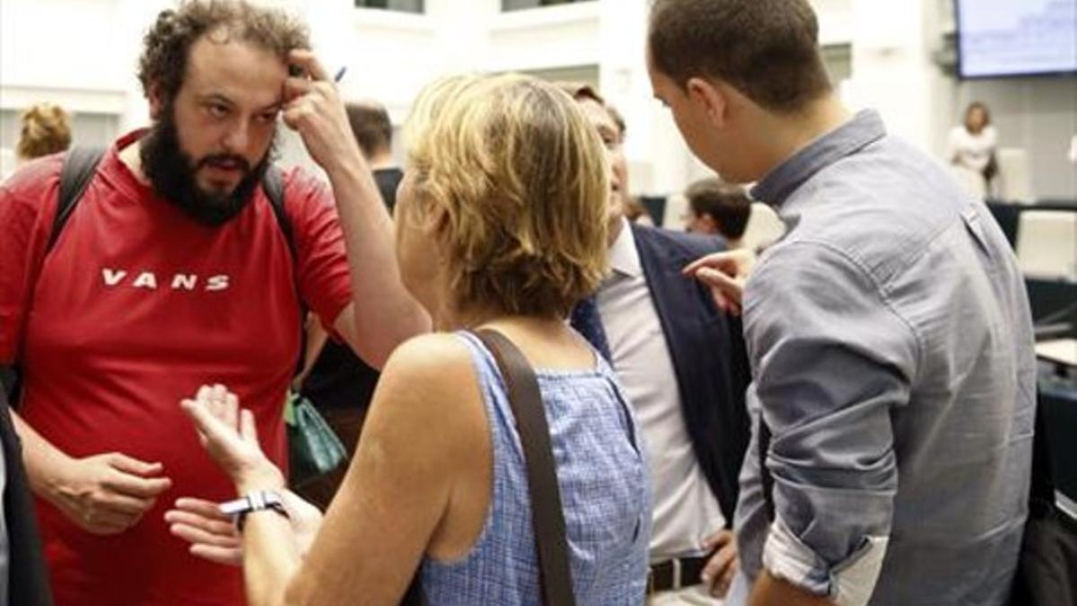 Guillermo Zapata, en el Ayuntamiento de Madrid, el pasado 30 de junio