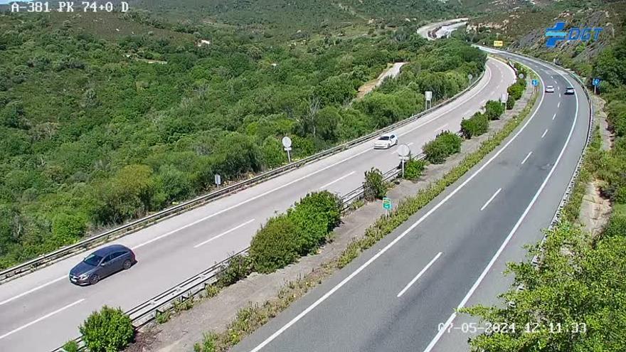 Nueva limitación de la circulación en la autovía Jerez-Los Barrios