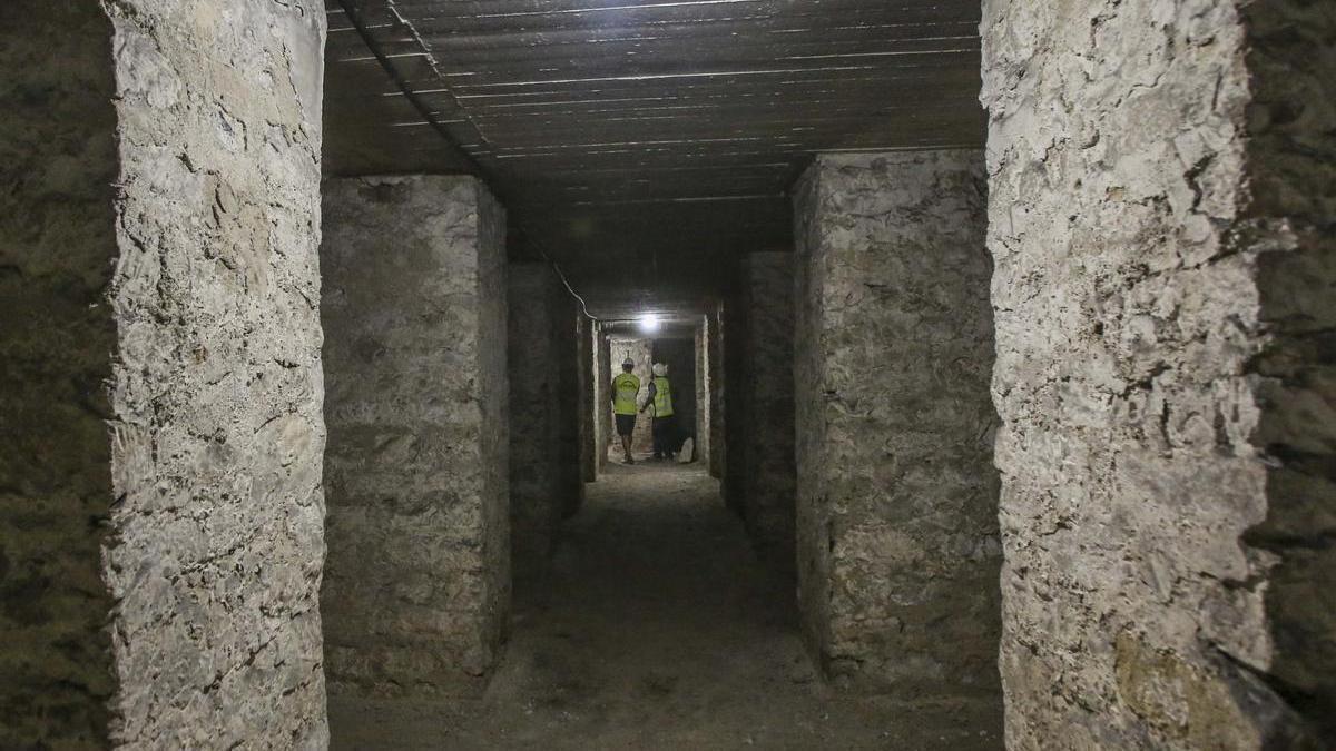 Interior del refugio ubicado en la plaza Músico Tordera, en una pasada visita.