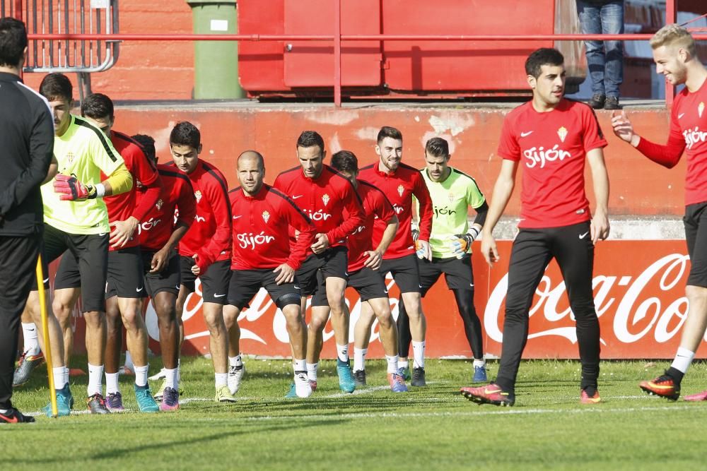 Entrenamiento del Sporting de Gijón