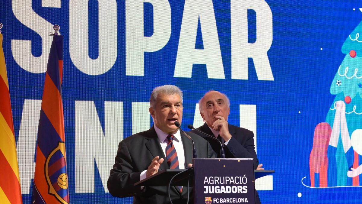 Joan Laporta habó para a la Grpació Jugadors