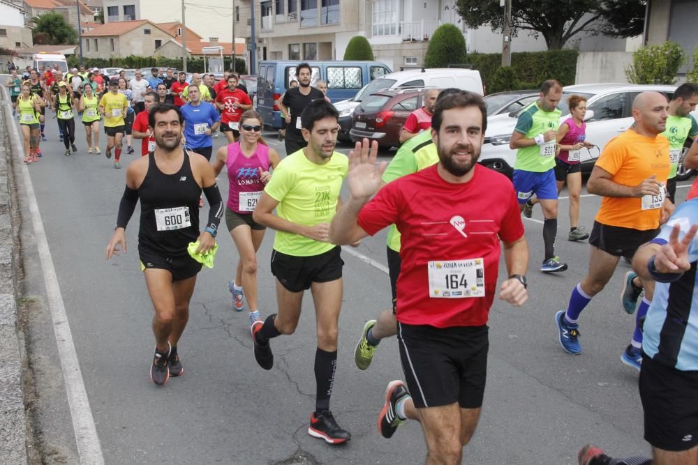 Más de medio millar de corredores completaron el espectacular y exigente recorrido de 21 kilómetros por la Costa da Vela de Cangas.