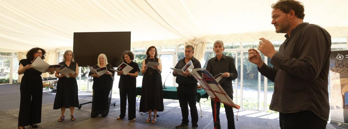 Actuación del Ensemble 4.70 en el Jardín Botánico, con el programa «Las aves en la música».