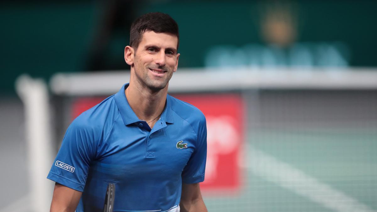 Djokovic, sonriente durante un partido