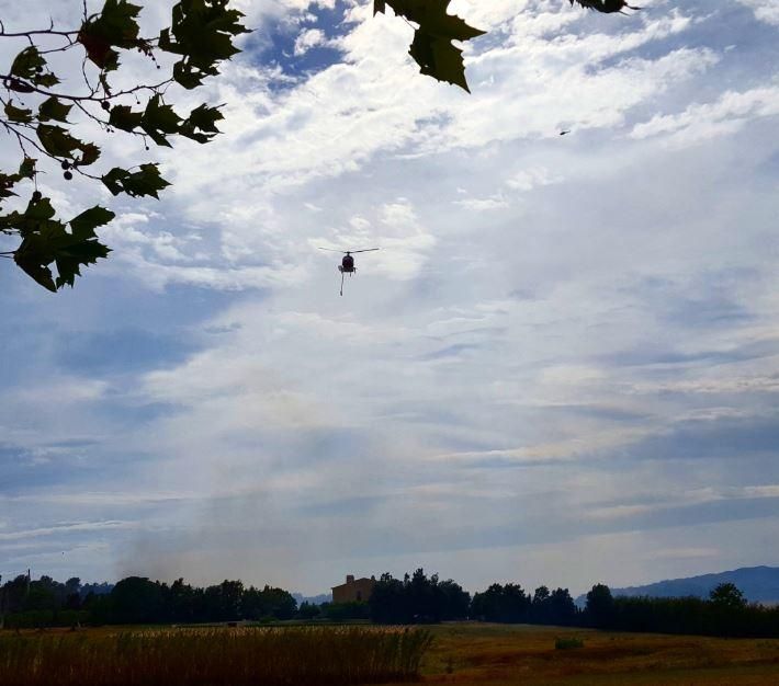 Incendi entre Cruïlles i Monells