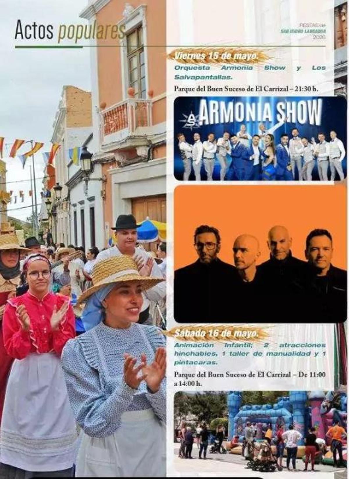 Programación de las fiestas de Ingenio.