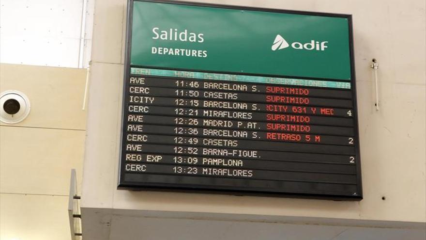 La segunda huelga de Renfe reduce sus efectos