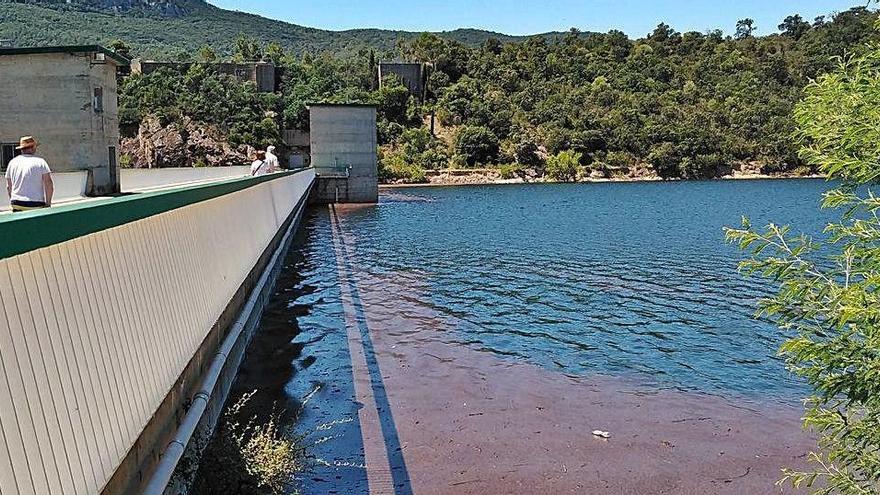 El pantà de Darnius-Boadella aquest estiu.