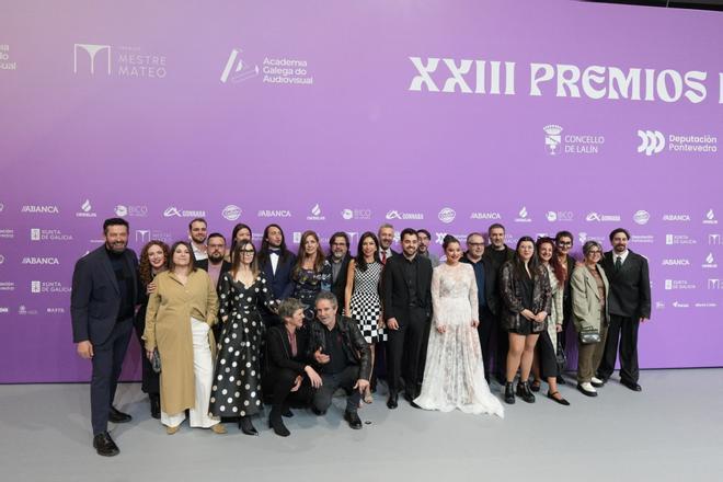 Desfile de artistas y políticos por la alfombra roja en el Lalín Arena