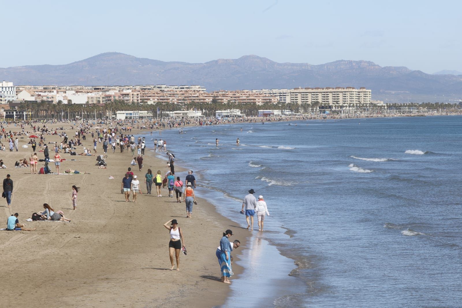 A la playa en el primer domingo de la primavera