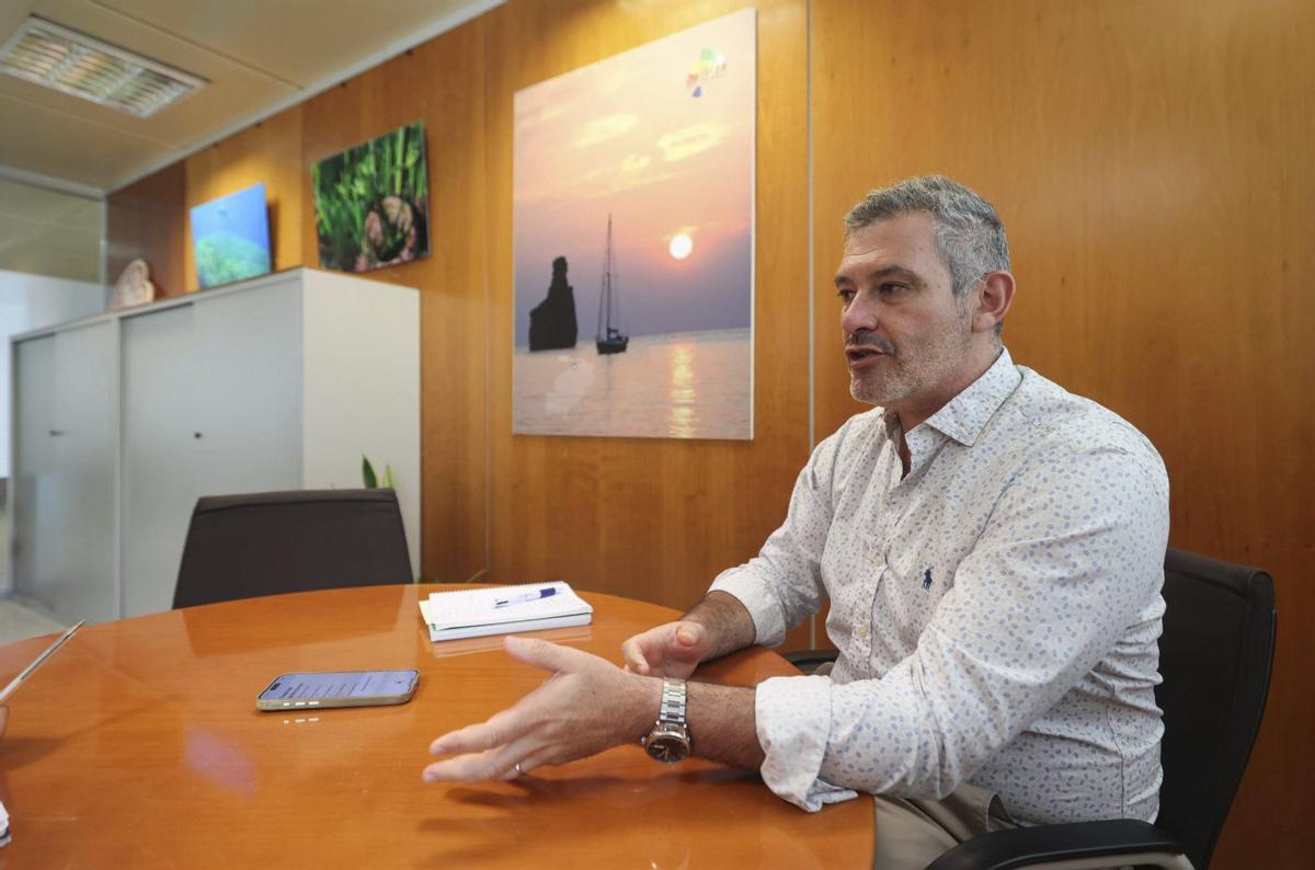 Costa, durante la entrevista con Diario de Ibiza. | MARCELO SASTRE