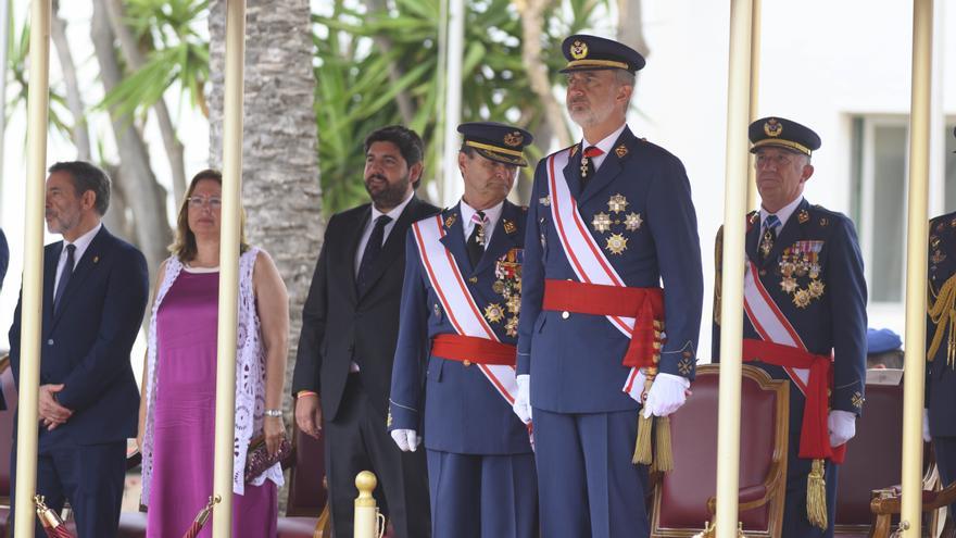 Las imágenes de la visita del rey Felipe VI en la Academia General del Aire de San Javier