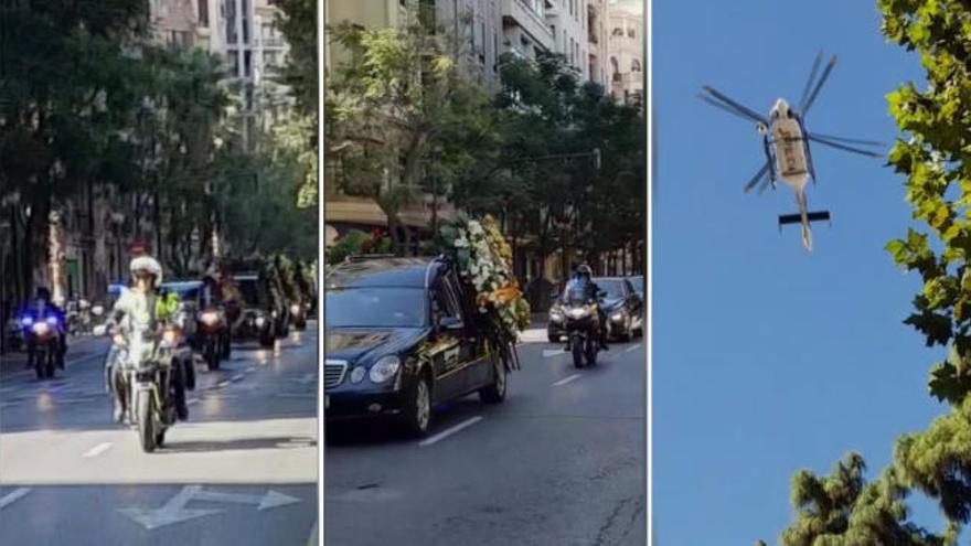 Marcha fúnebre por el policía asesinado en València