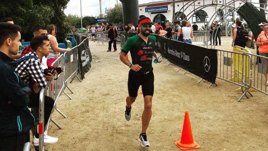 Juan Luis González, durante la competición.