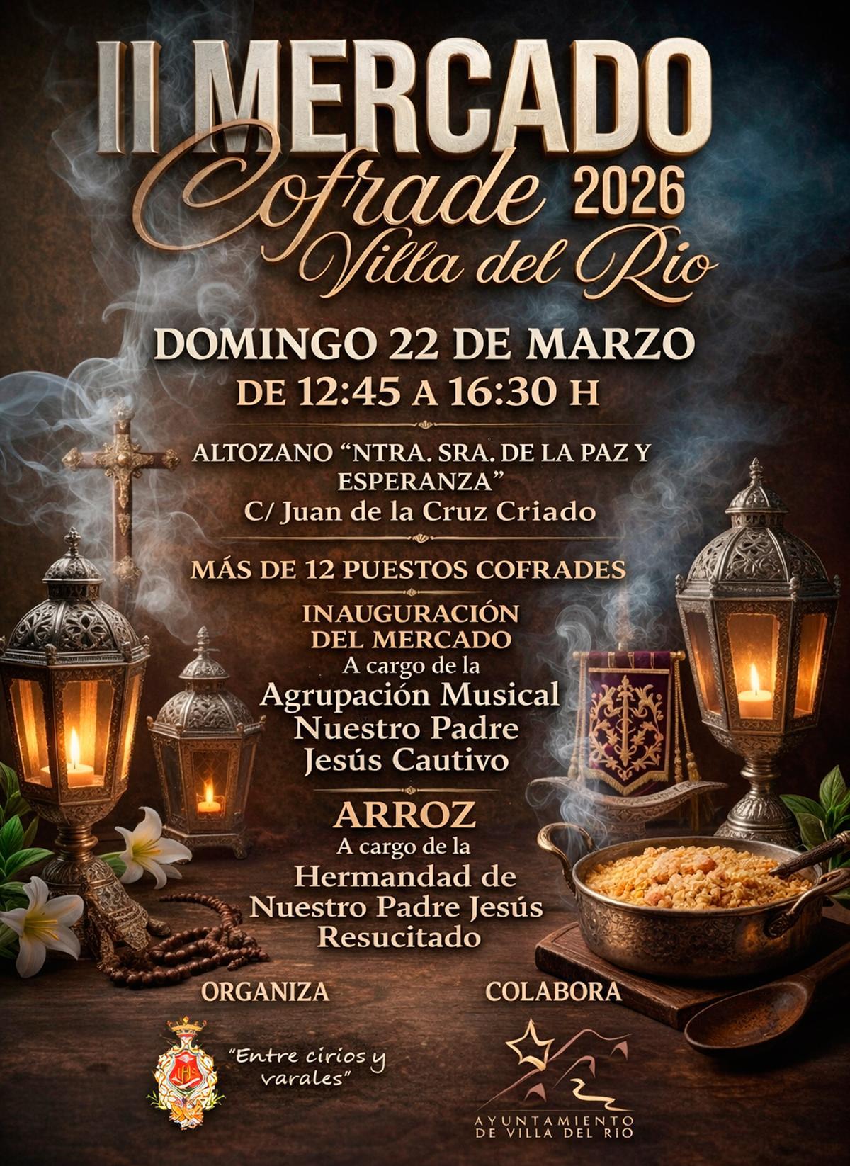 Cartel anunciador del mercado cofrade.