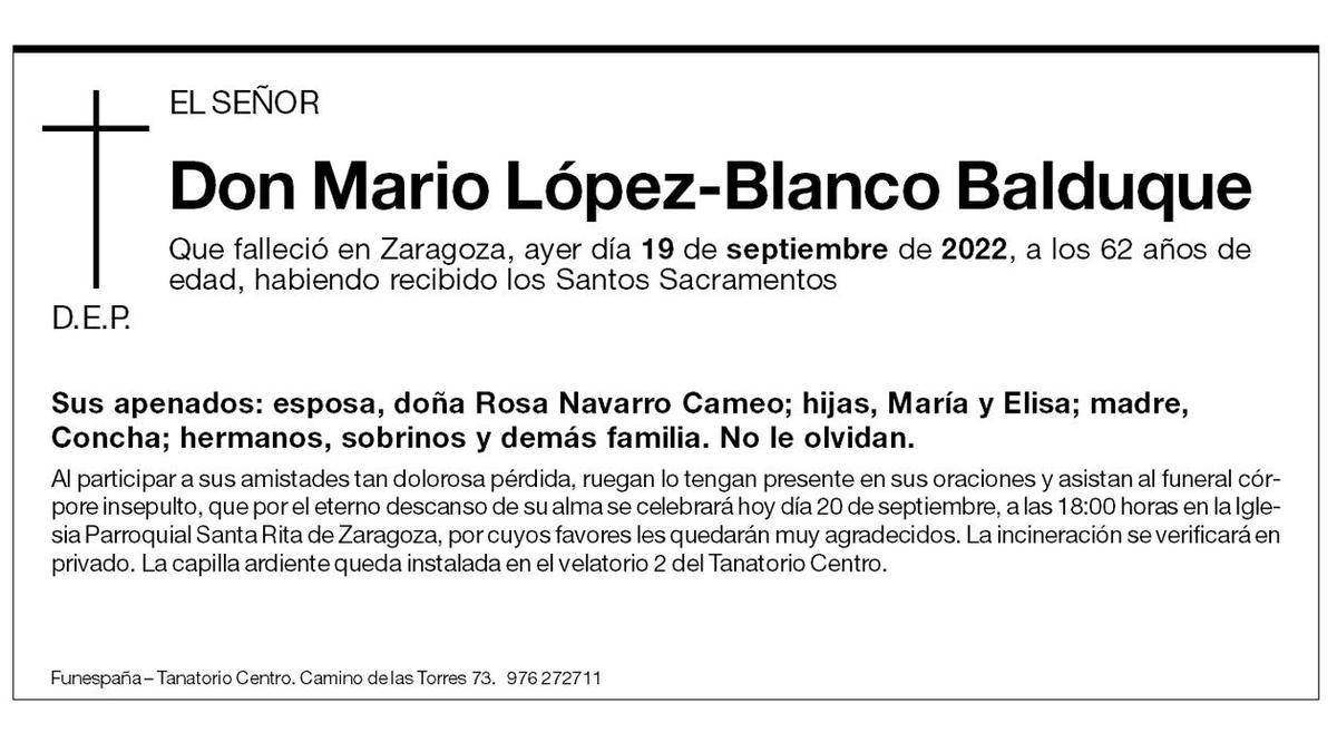 Mario López-Blanco Balduque