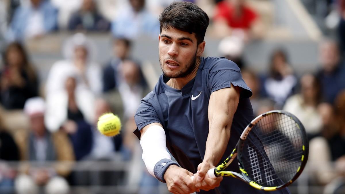Alcaraz, en Roland Garros