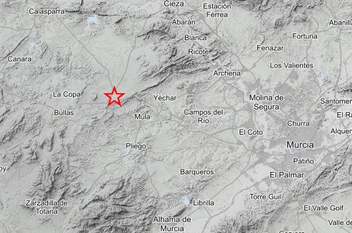 Epicentro del terremoto
