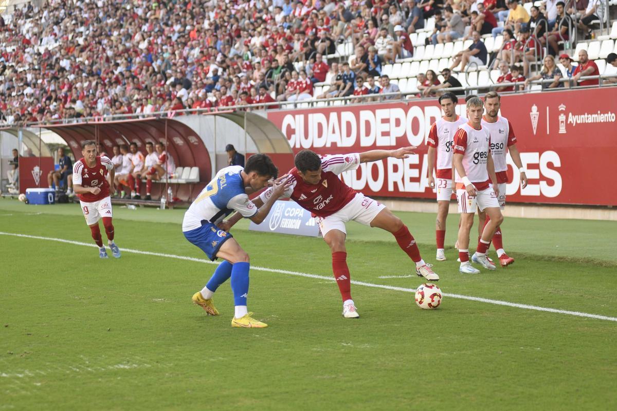 El Real Murcia recibió el pasado curso al Sabadell en la Copa Federación.