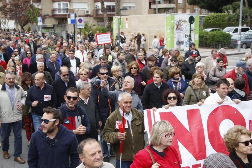 Manifestación por unas pensiones dignas en Murcia