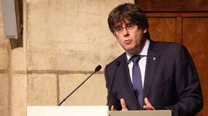 Puigdemont fa una crida a persistir en els objectius de Catalunya.