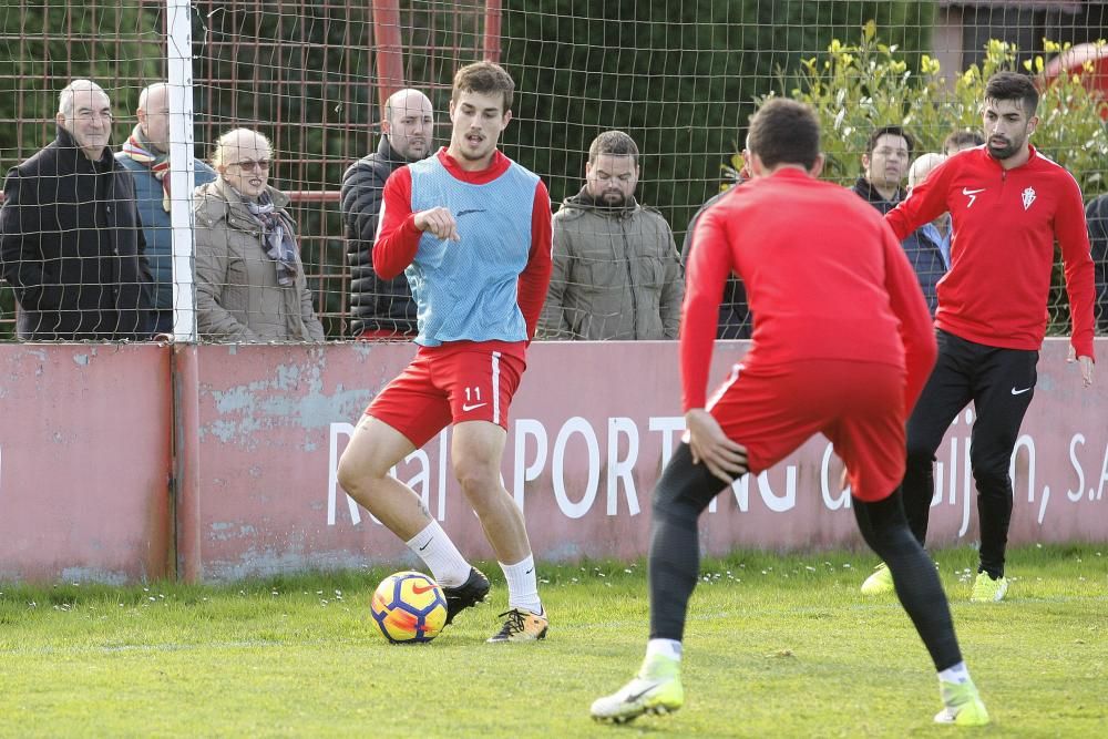 Entrenamiento del Sporting