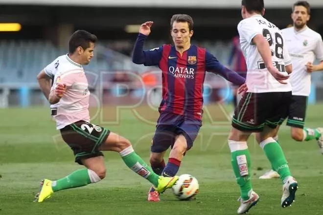 FC Barcelona B, 1 - Racing Santander, 1