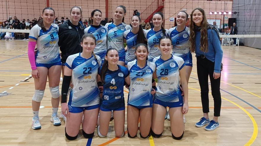 El CV Gandia celebra el Dia de la Dona con cuatro victorias de sus equipos femeninos