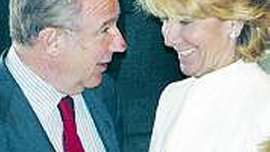 Rodrigo Rato y Esperanza Aguirre.