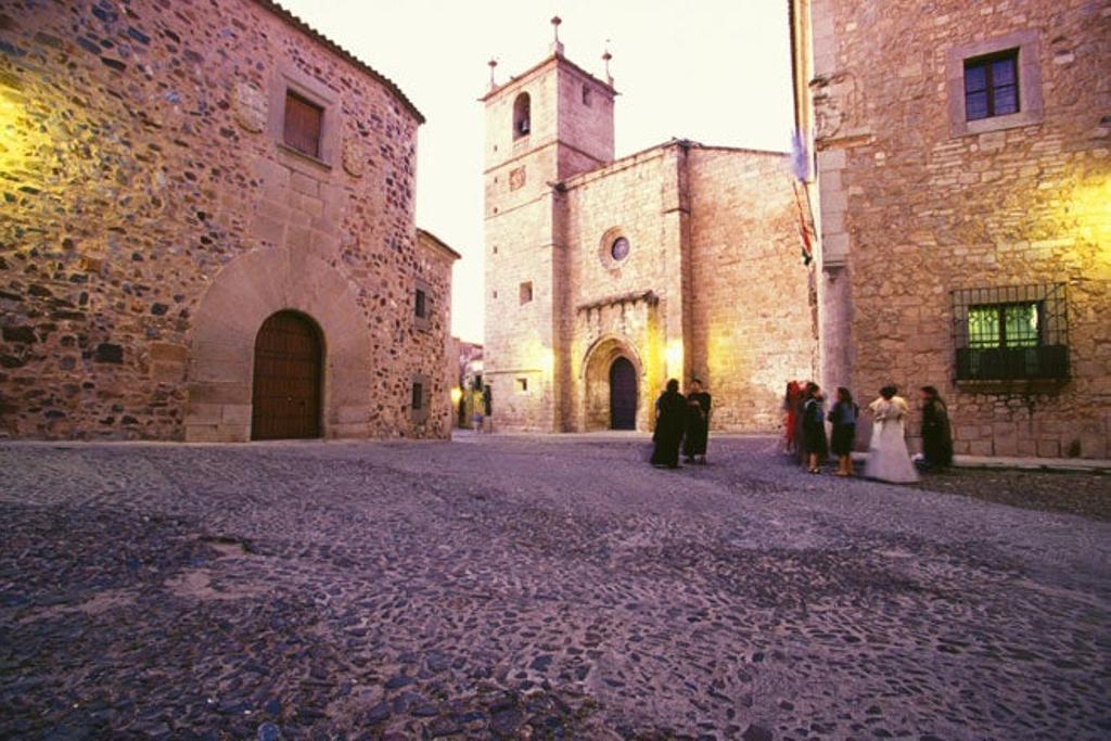 Plaza de Santa María en Cáceres.