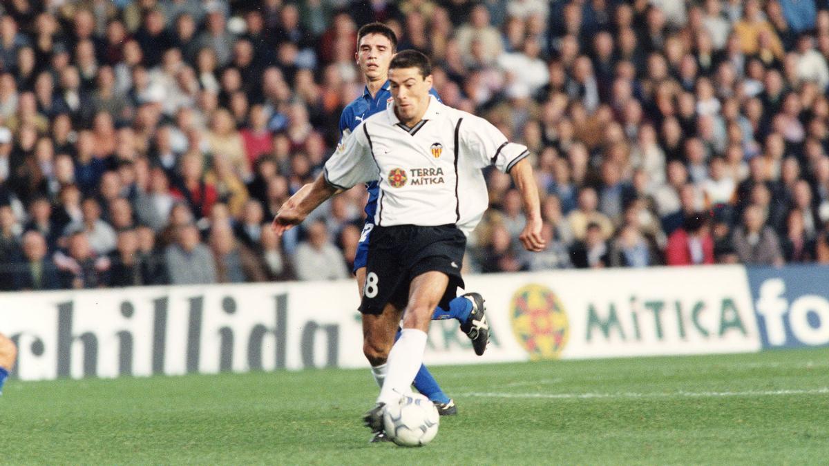 Kily González, autor del último gol en Mestalla al Oviedo