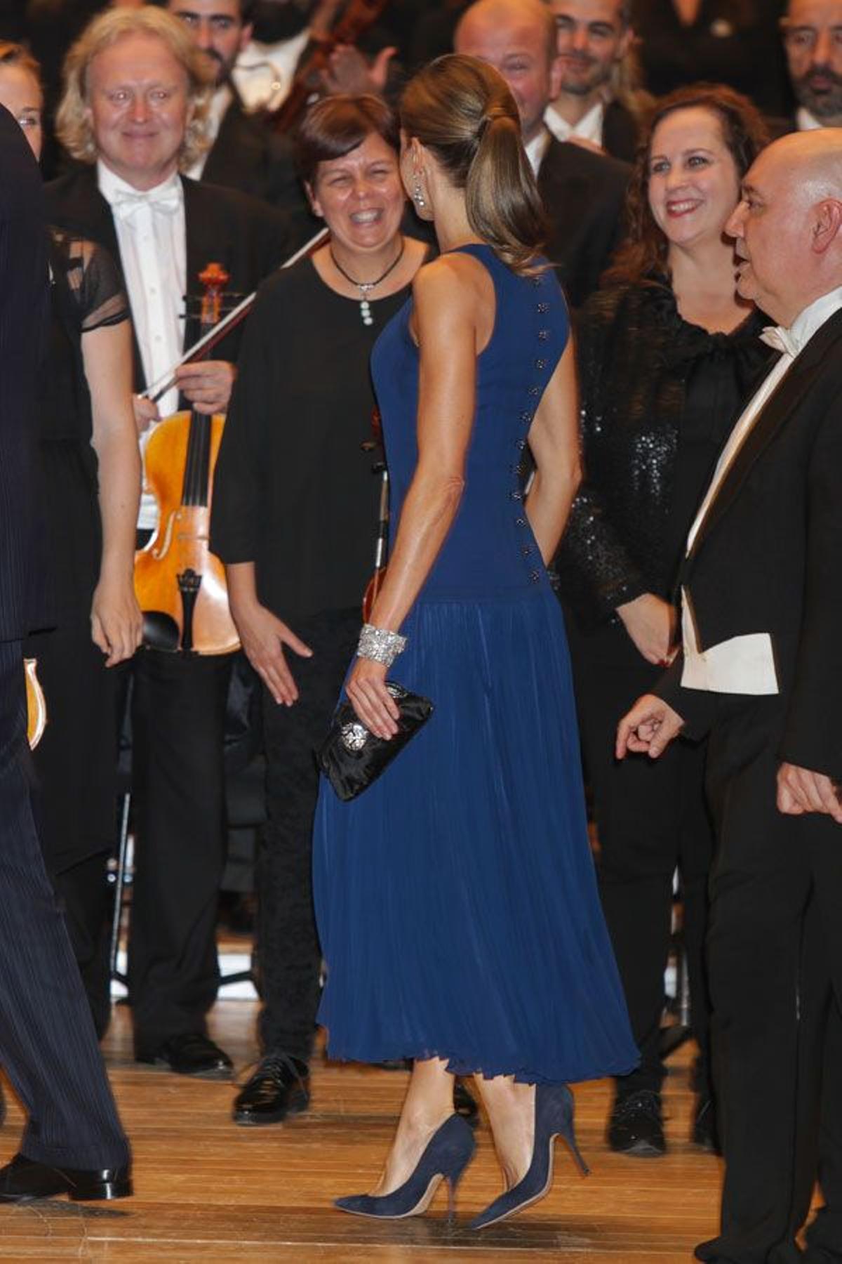 Letizia Ortiz en el concierto previo a los Premios Princesa de Asturias