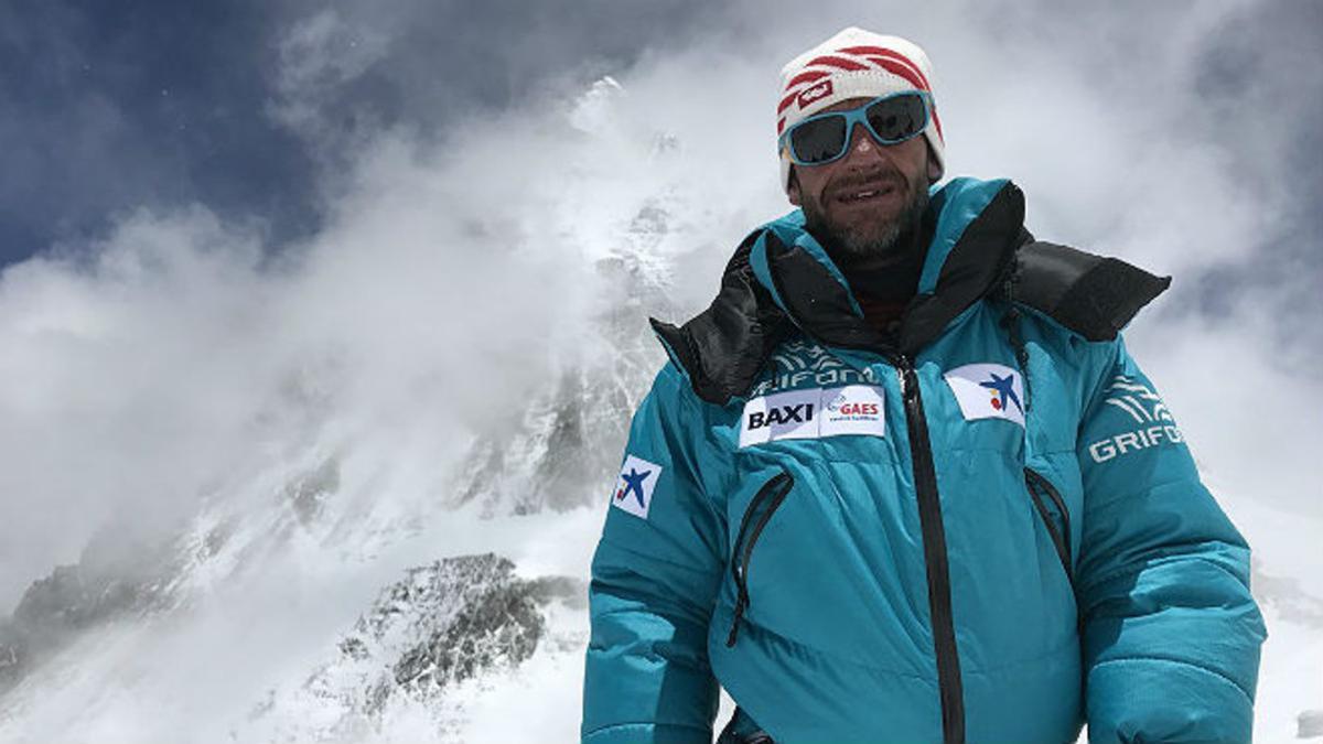 Ferran Latorre, en el Everest, este sábado.