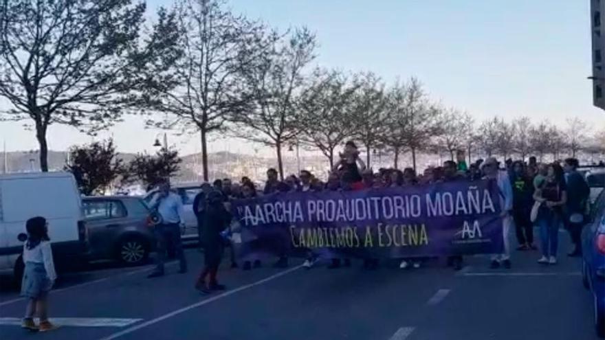 Miles de personas reclaman un auditorio para Moaña